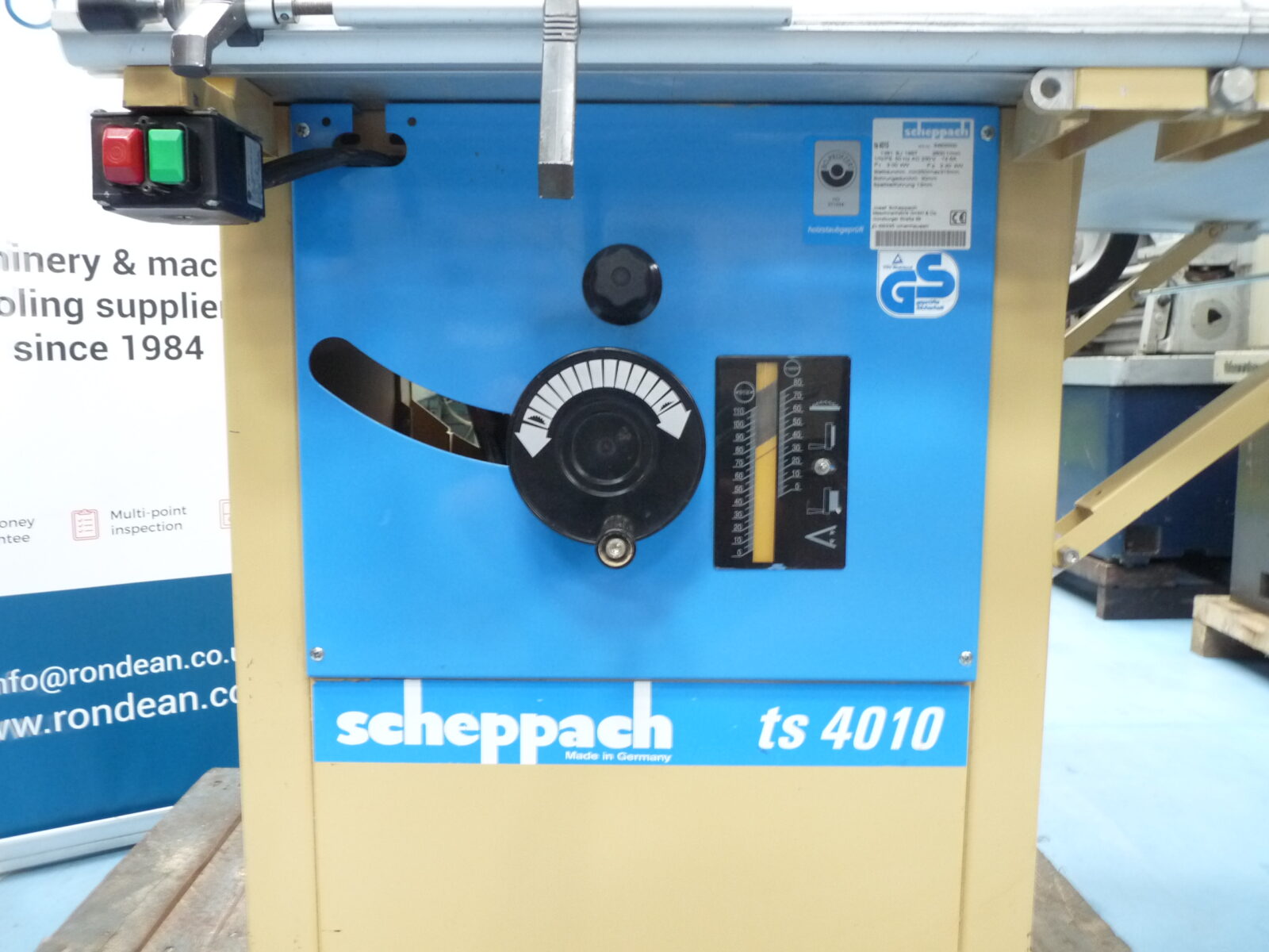 Woodworking Machinery/Scheppach ts4010 Saw Bench 1ph