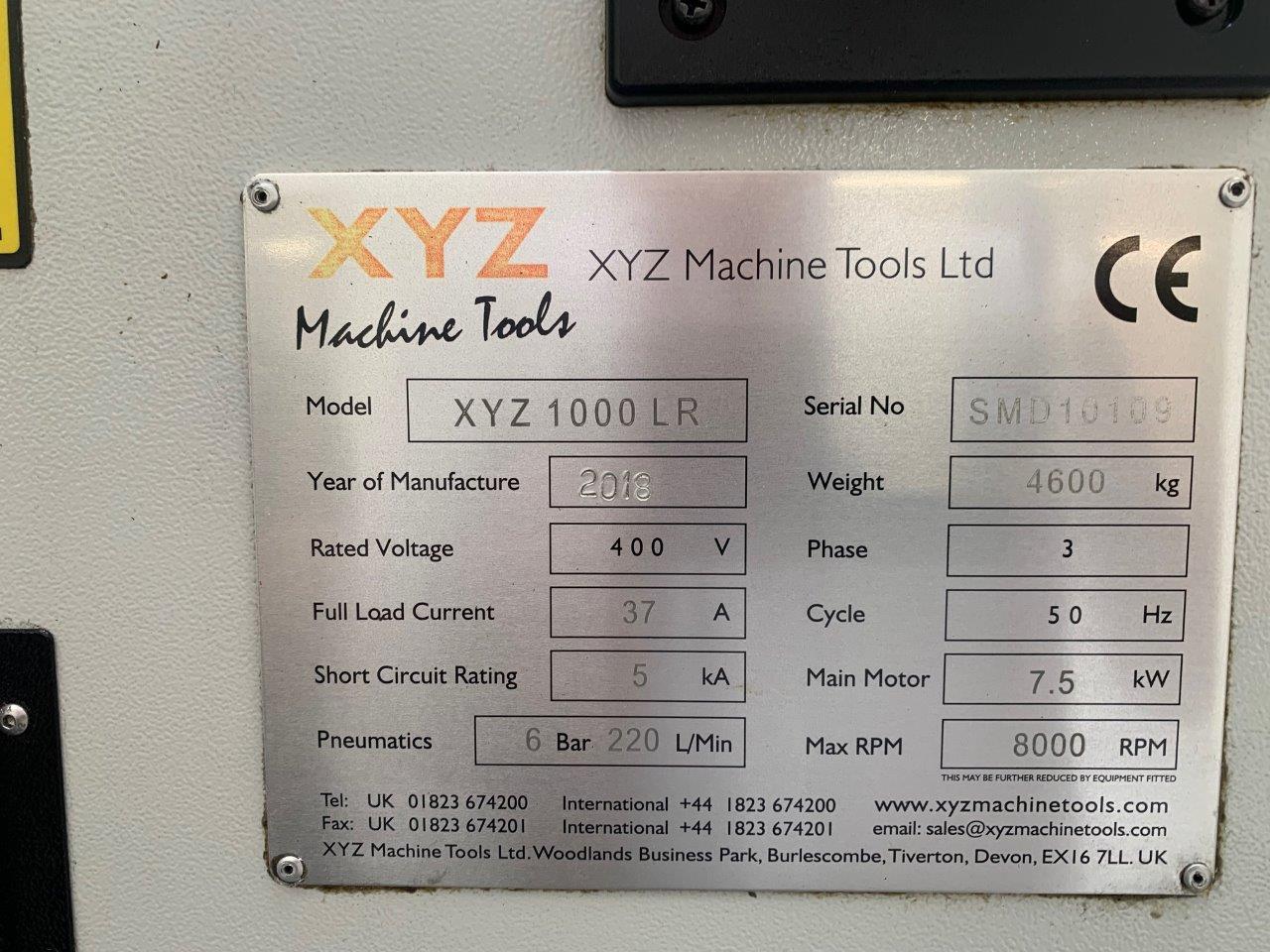 Vertical Machining Centres/XYZ 1000LR CNC Vertical Machining Centre (4177)
