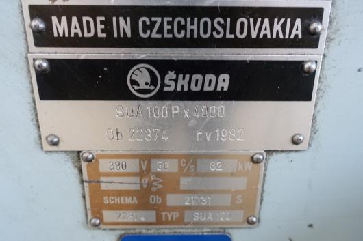 Lathes (CNC and Manual)/Skoda - SUA 100 P