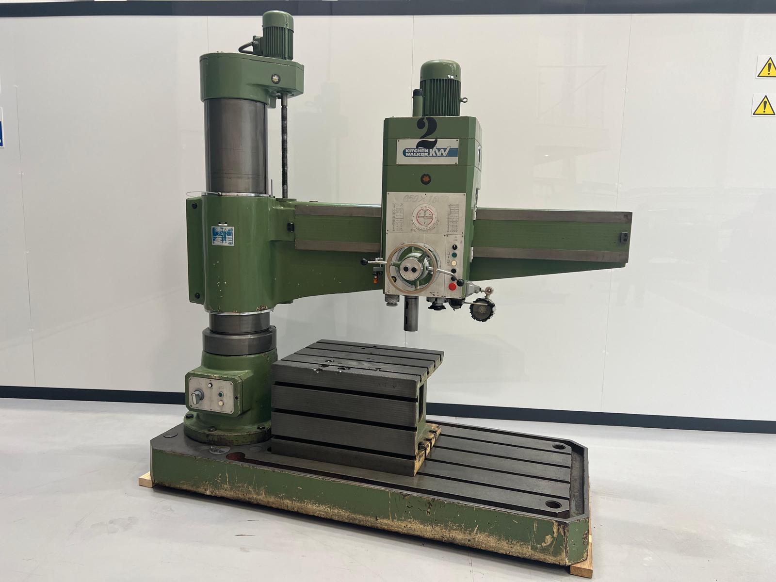 Drilling/Kitchen & Walker G50 x 1600 Radial Arm Drill with Box Table