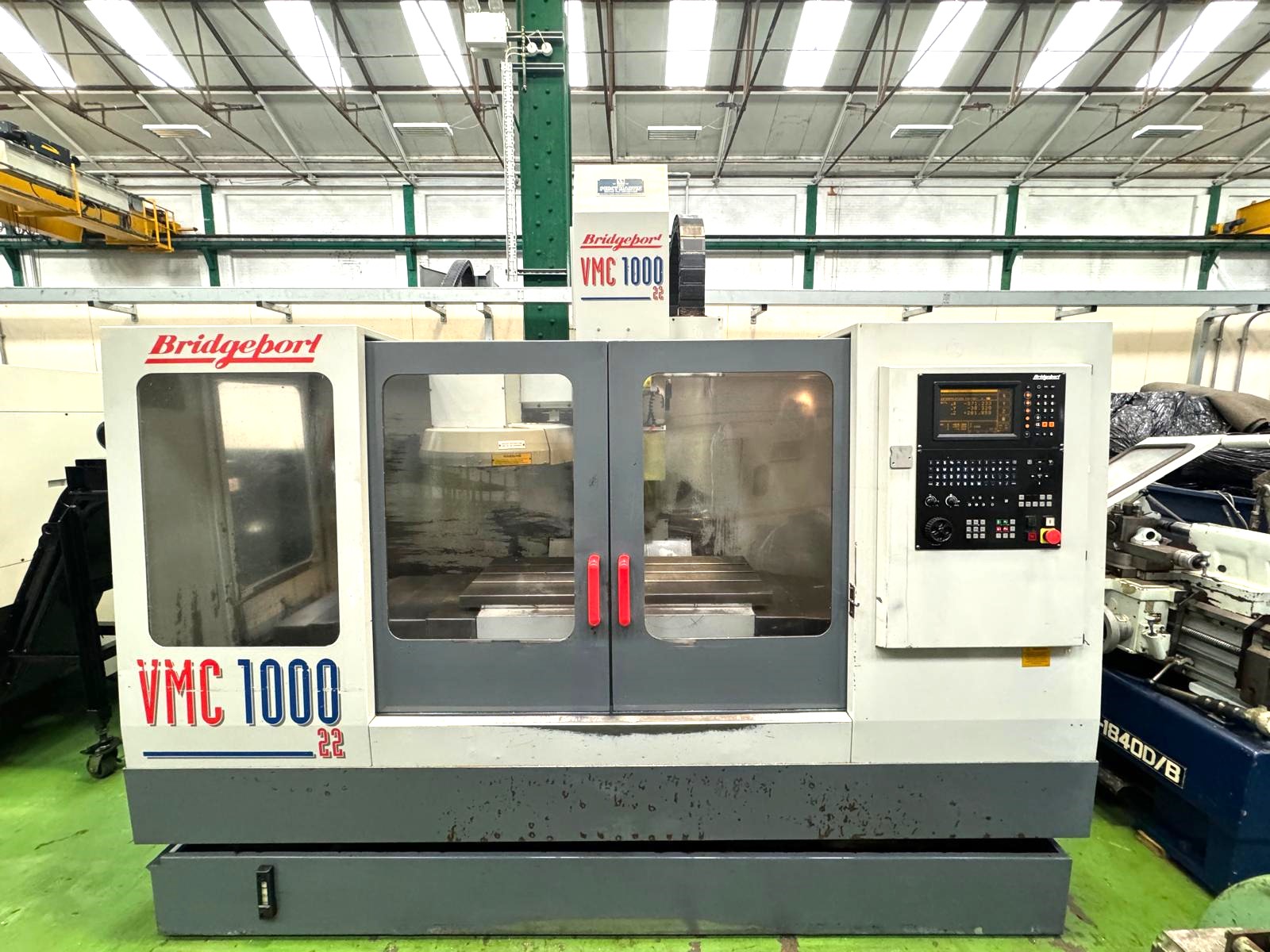 Vertical Machining Centres/BRIDGEPORT VMC1000/22 Vertical Machining Centre with 4th Axis Attachment.