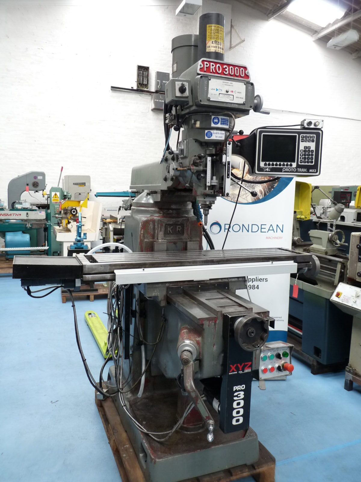 Milling CNC/XYZ PRO3000-KRV turret mill with Proto TRAK AGE2 CNC control - L20324.02