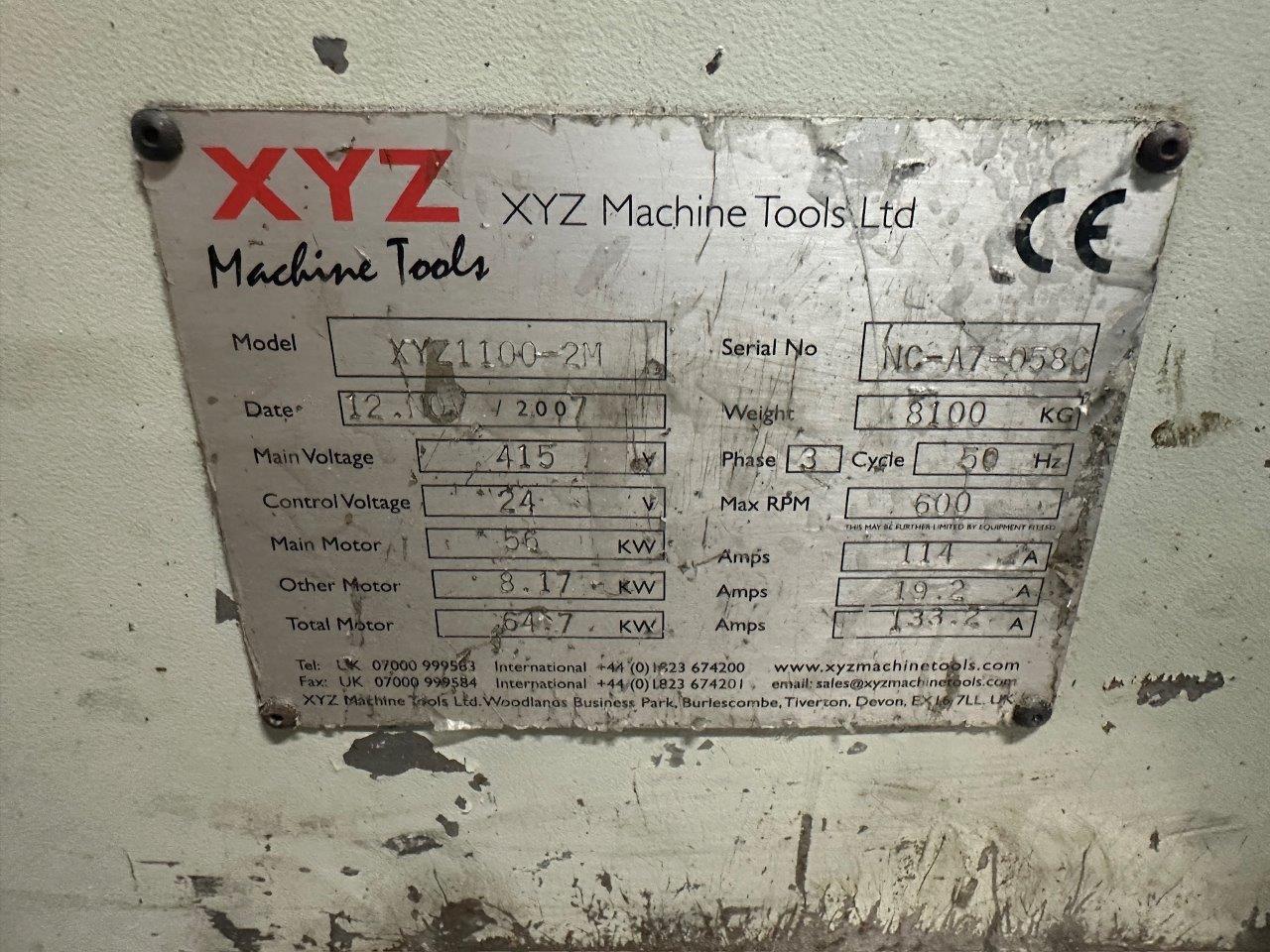 CNC Lathes/Used XYZ XL1100 x 2M CNC Lathe (4199)