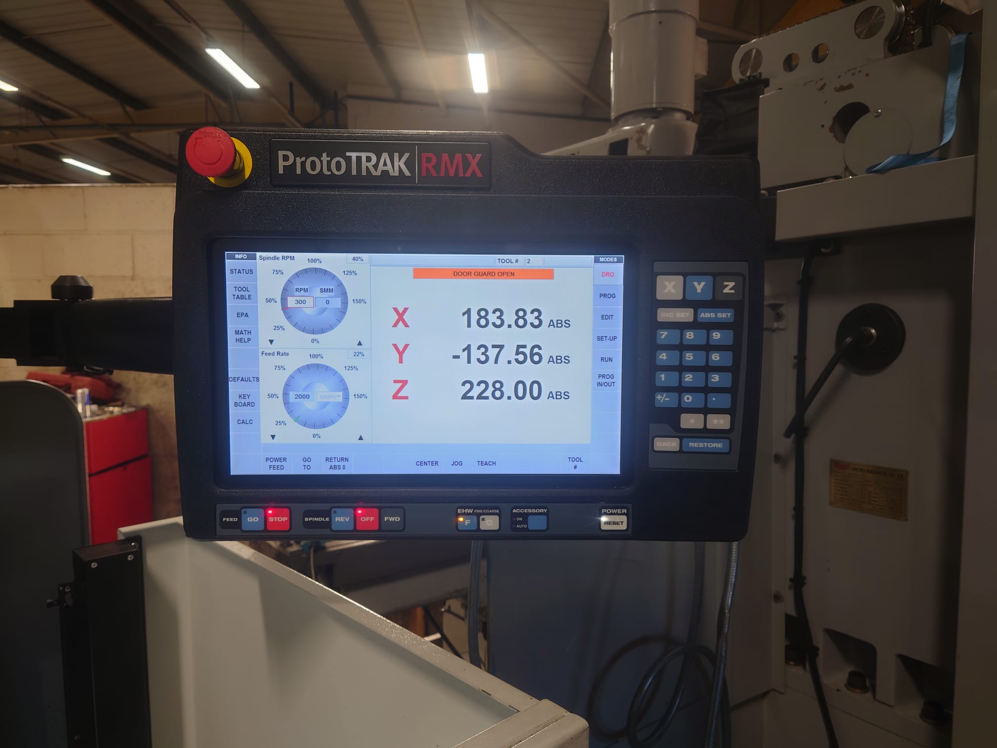 Bed Type Milling/Used XYZ ProtoTRAK RMX3500 Bed Mill (4644)