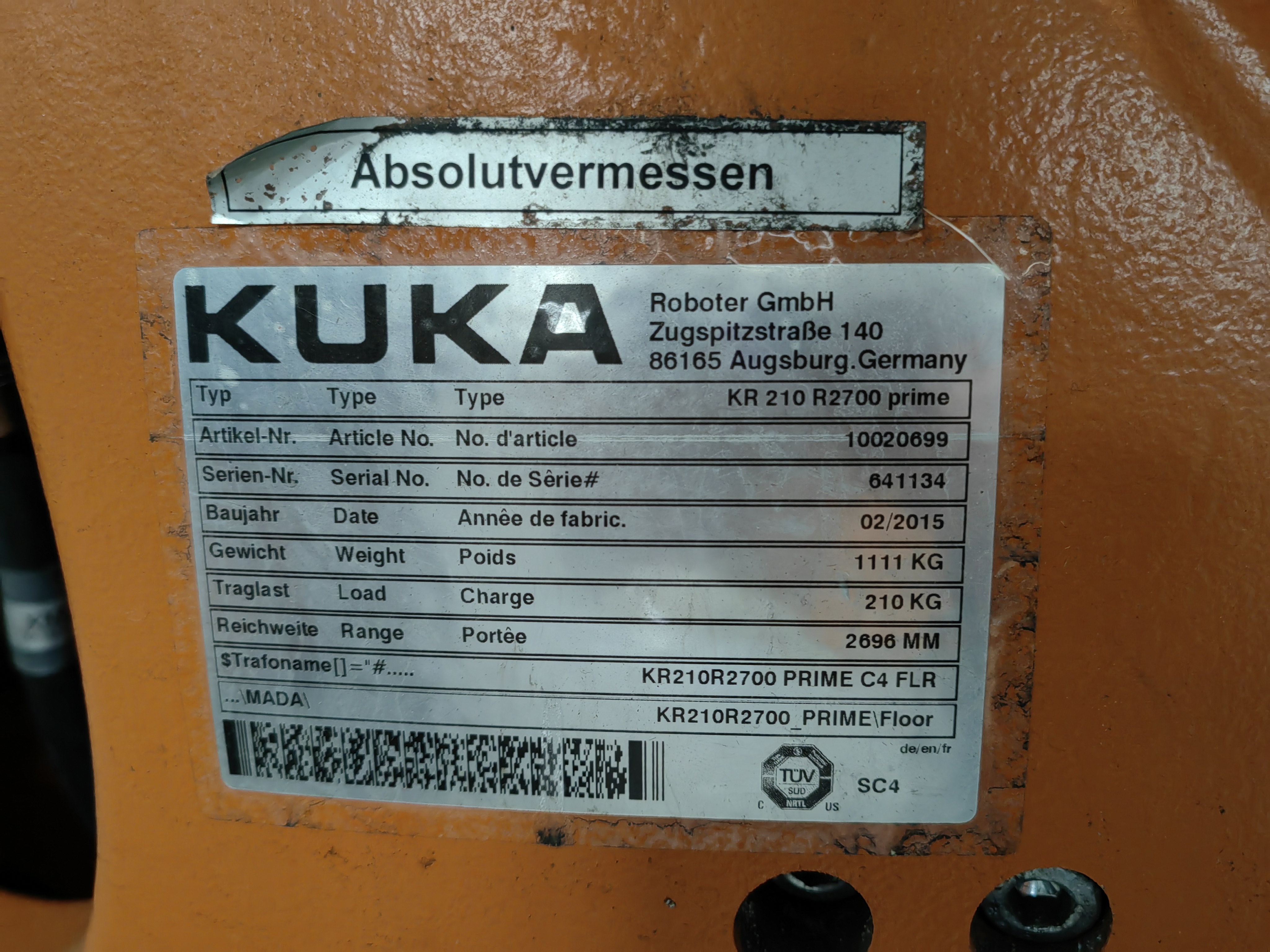 Robots/Kuka KR 210 R2700 prime