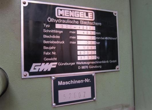 Miscellaneous/Mengele - S20-4000