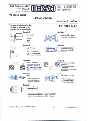 Miscellaneous/IBAG HF 100 A 24 ELECTROSPINDLE