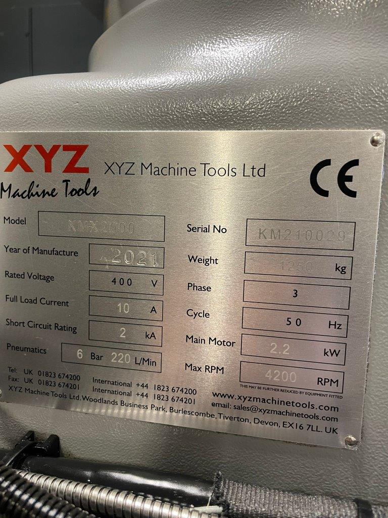 Milling CNC/Used XYZ KMX2000 CNC Milling Machine (4608)