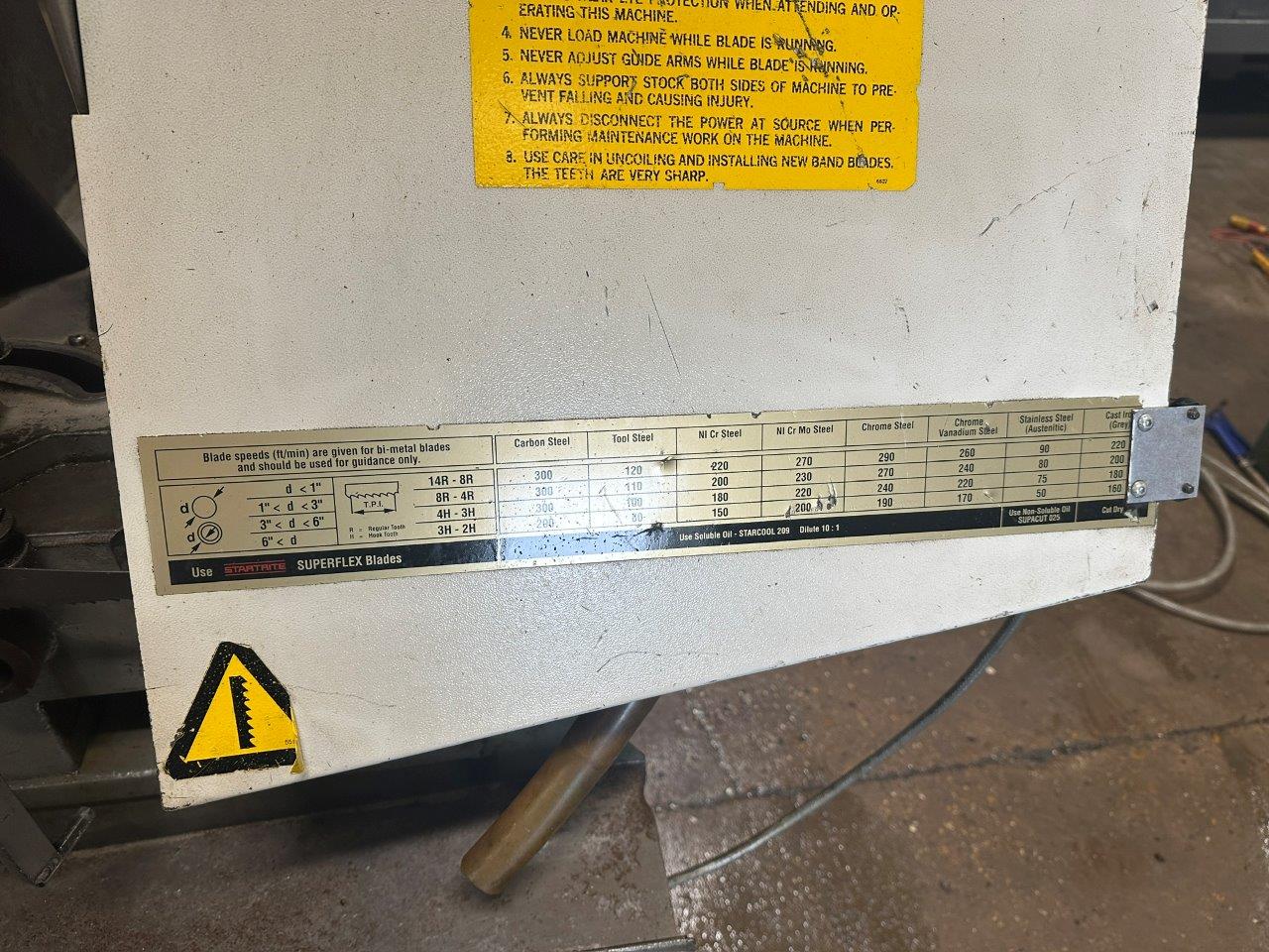 Horizontal Bandsaws/Used Startrite H330MV Manual Horizontal Bandsaw (4788)