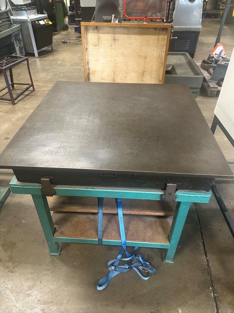 Miscellaneous/Used Steel table on Stand 3ft x 3ft x 33" high (4833)