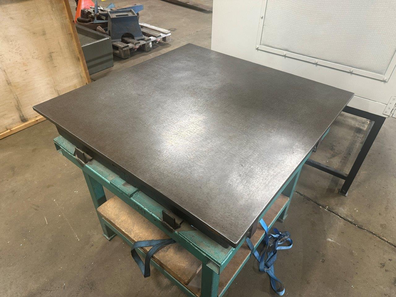 Miscellaneous/Used Steel table on Stand 3ft x 3ft x 33" high (4833)