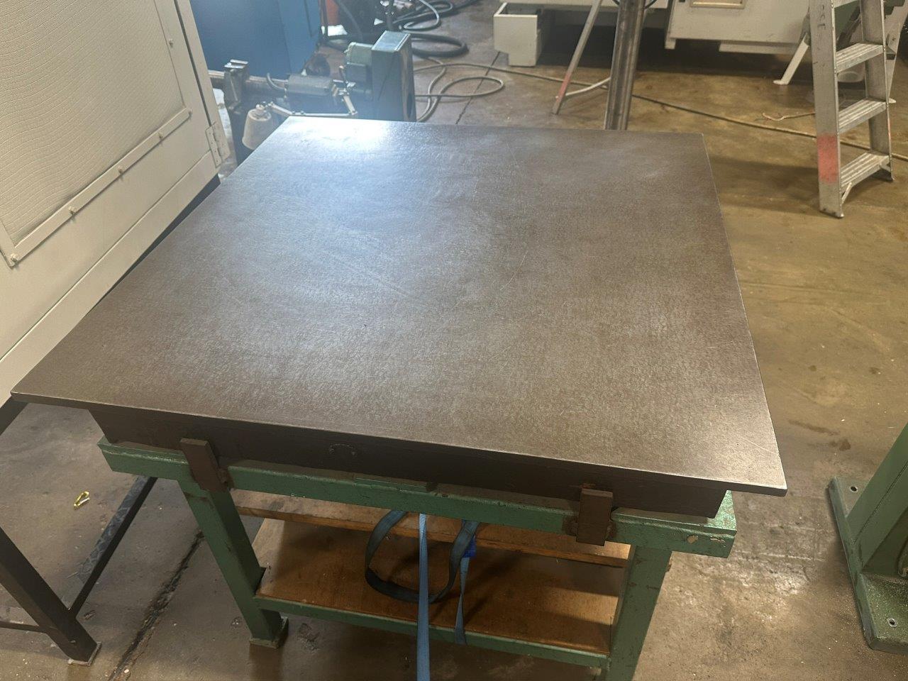 Miscellaneous/Used Steel table on Stand 3ft x 3ft x 33" high (4833)