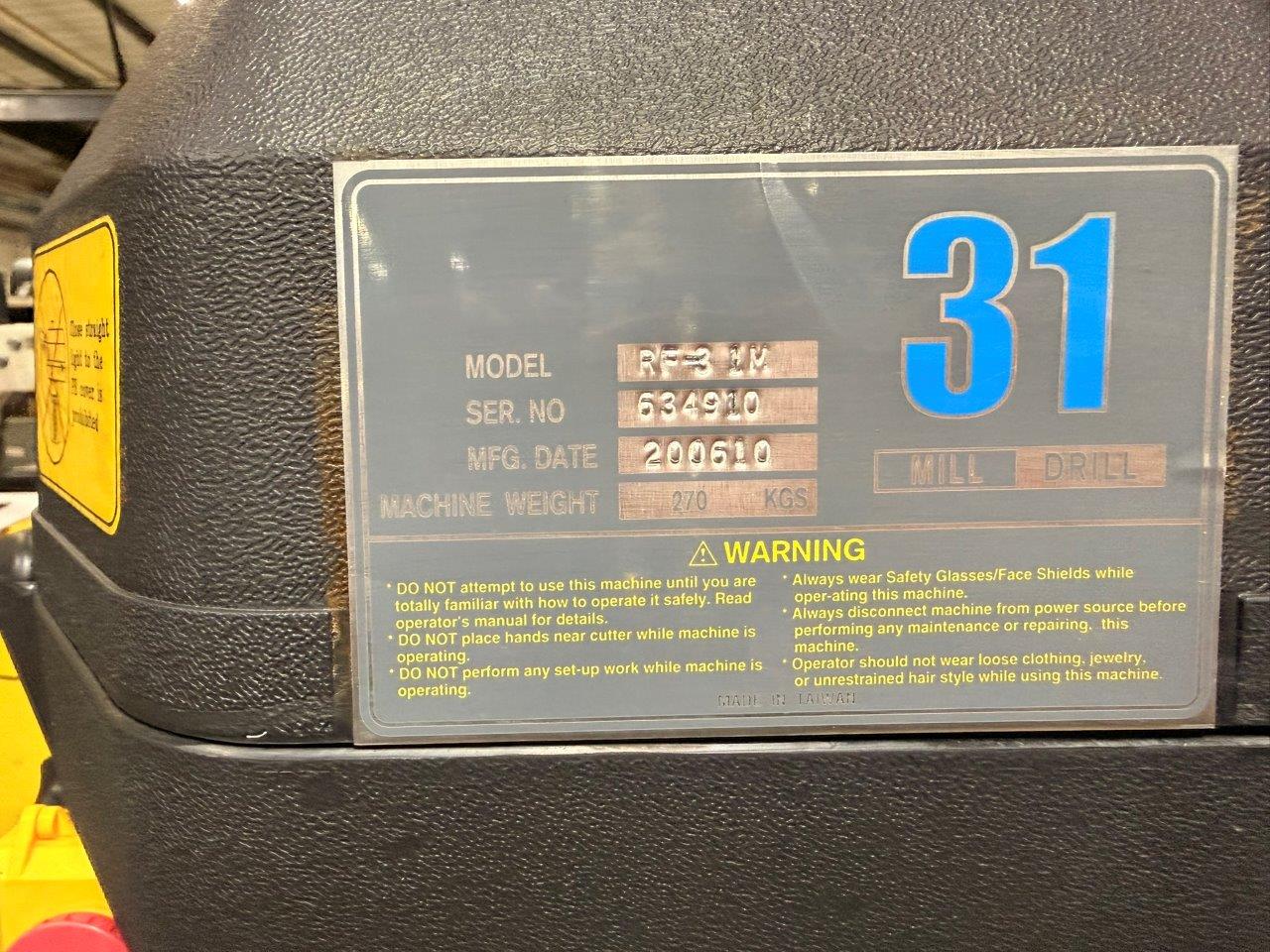 Milling/Used Axminster RF-31 Mill/Drill (4955)