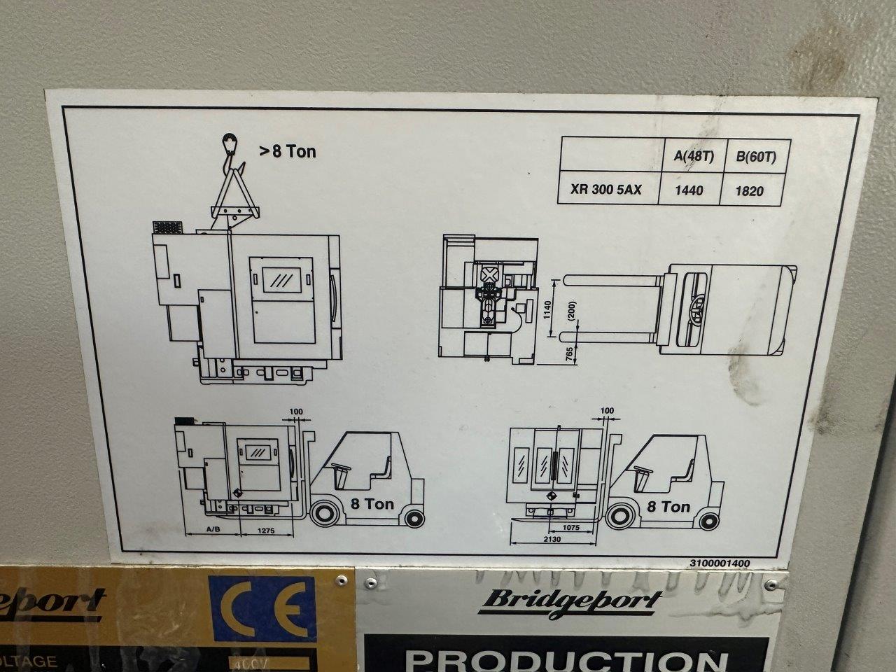 Vertical Machining Centres/Used Hardinge XR300 5AX 5-axis CNC Machining Centre (4526)